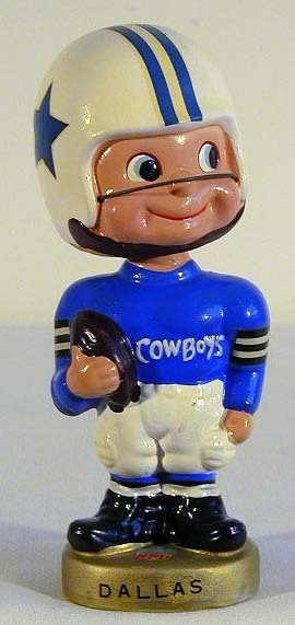 1961-66 Dallas Cowboys “Toes-Up” Football Bobble Head Doll