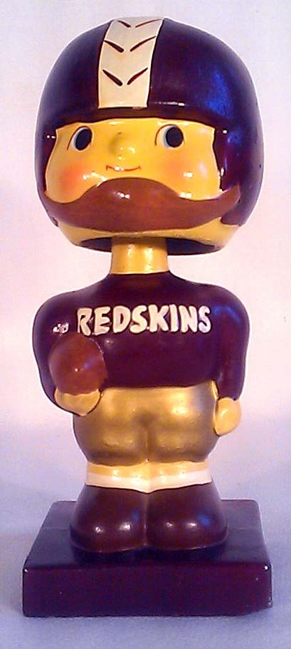 1960's Washington Redskins Football Bobble Head Doll