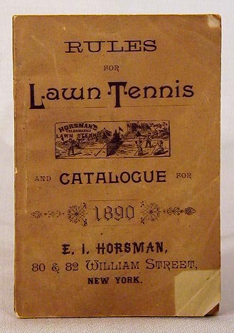 1890's Horsman Lawn Tennis Rules
