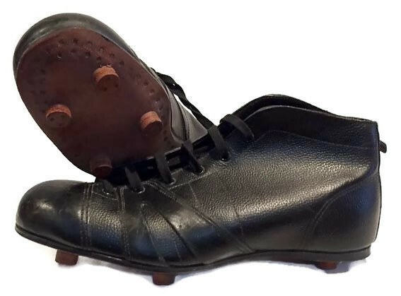1910-20’s Vintage Soccer Shoes with stacked leather cleats