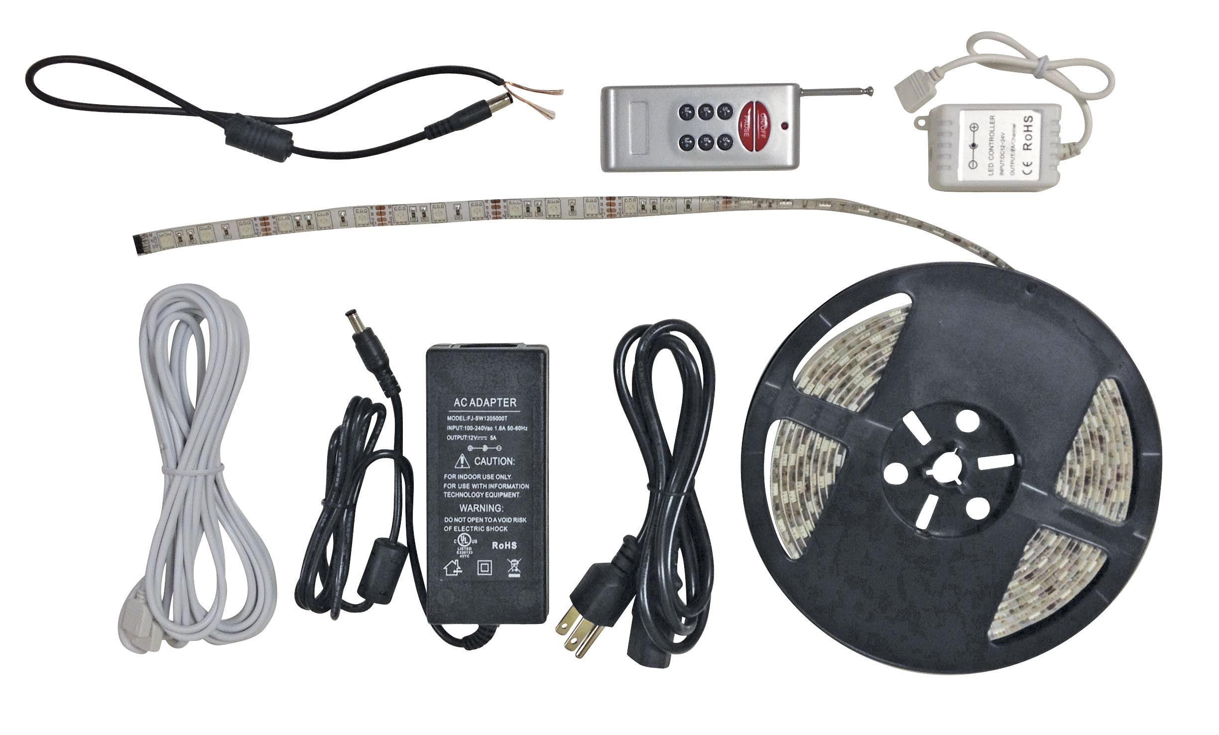 16 Foot RGB LED Light Strip with RF Remote 52688-RF