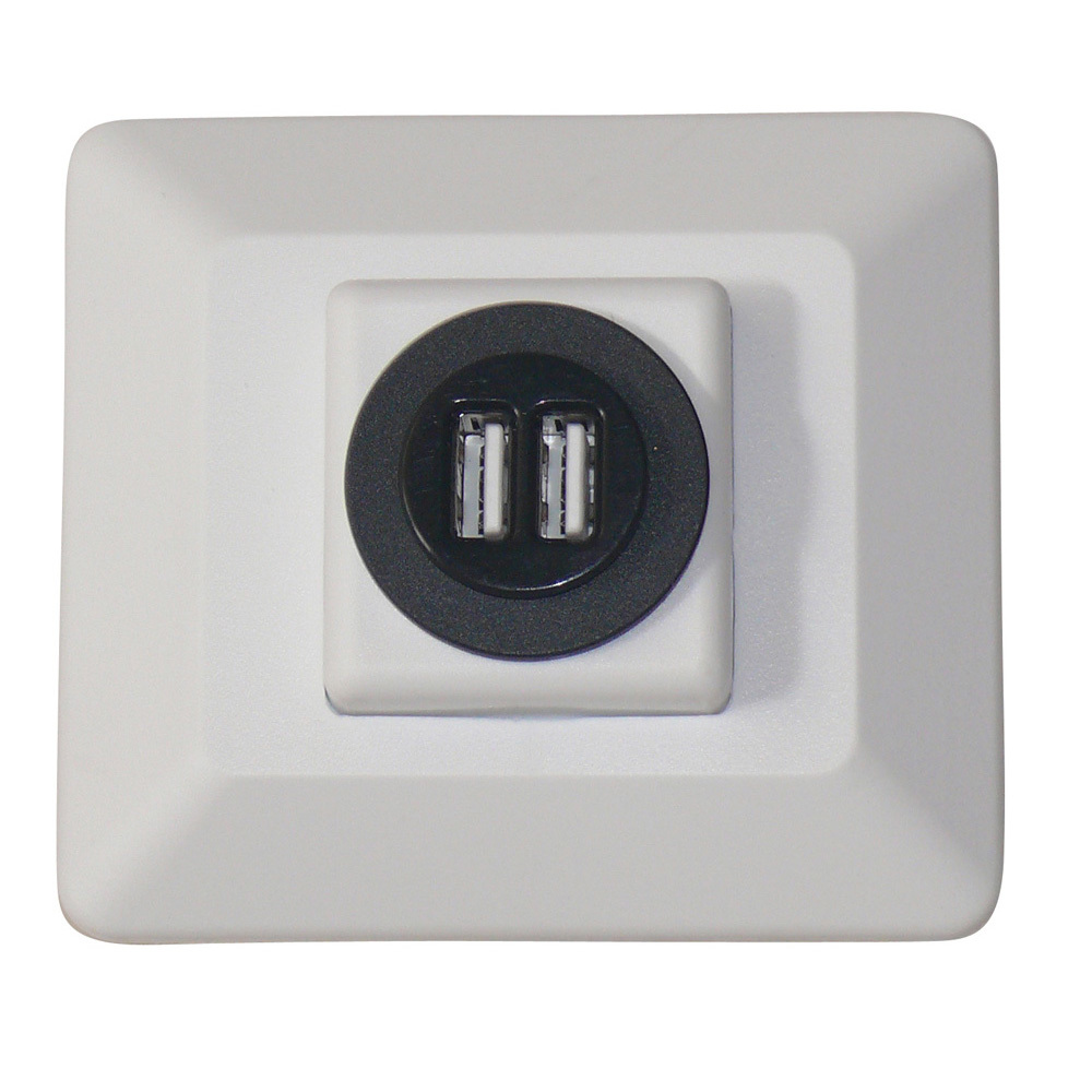 Decor USB Charging Station - White 61031USB