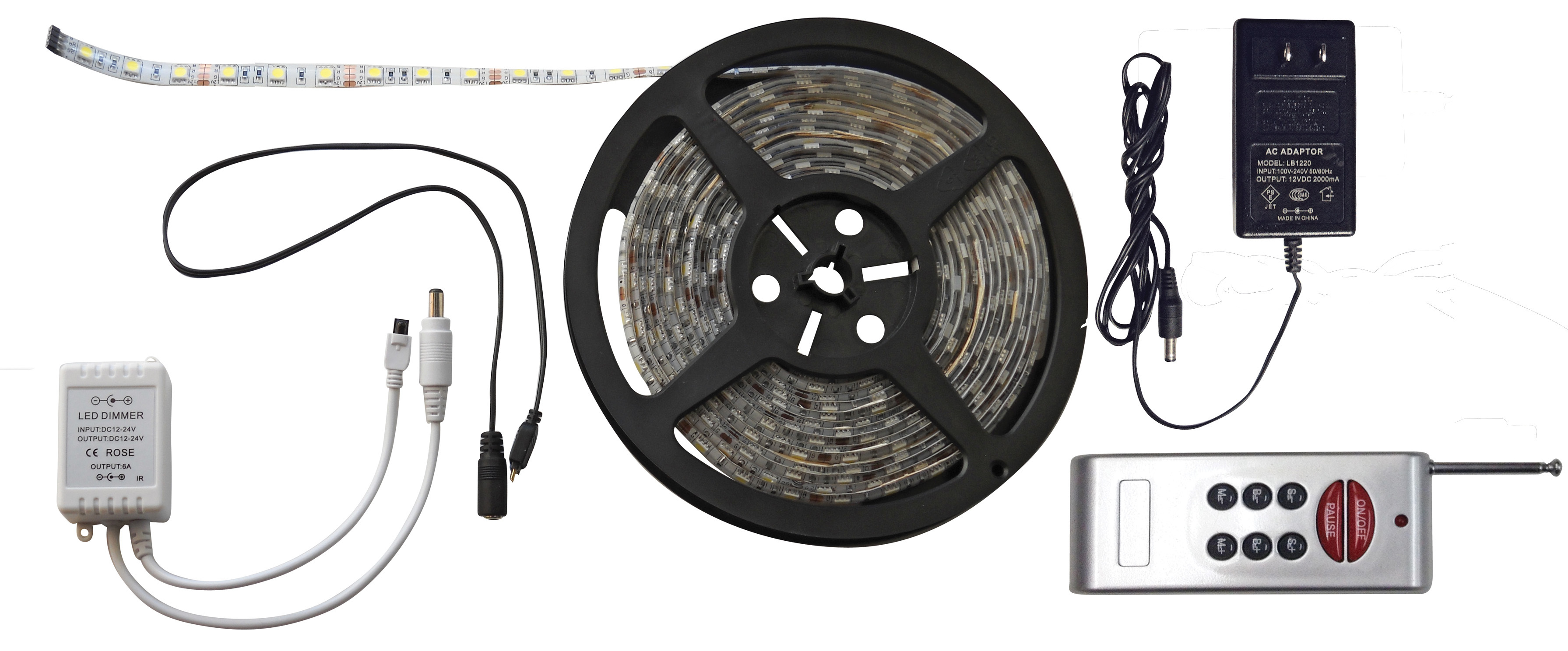 6 Foot RGB LED Strip Light Kit with RF Remote 52687-RF