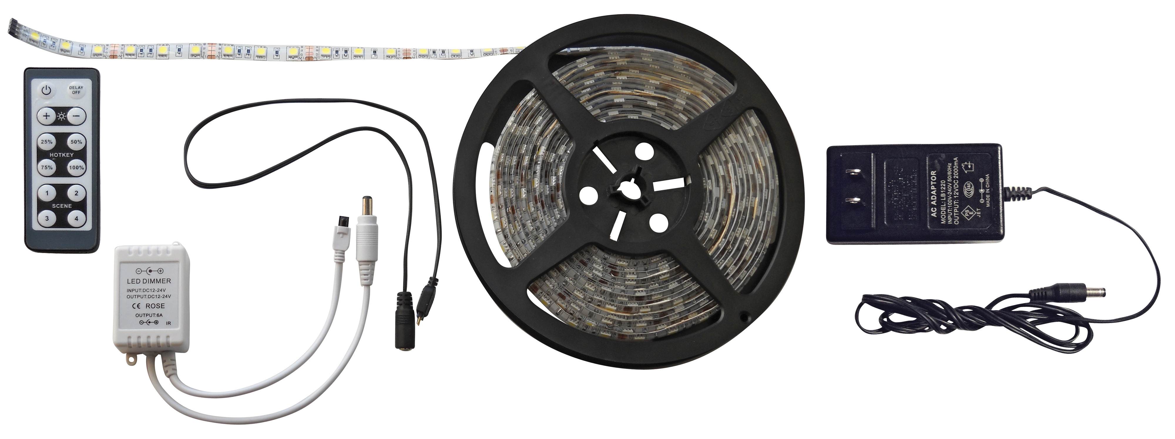 White 16 Foot LED Strip Light Kit 52686