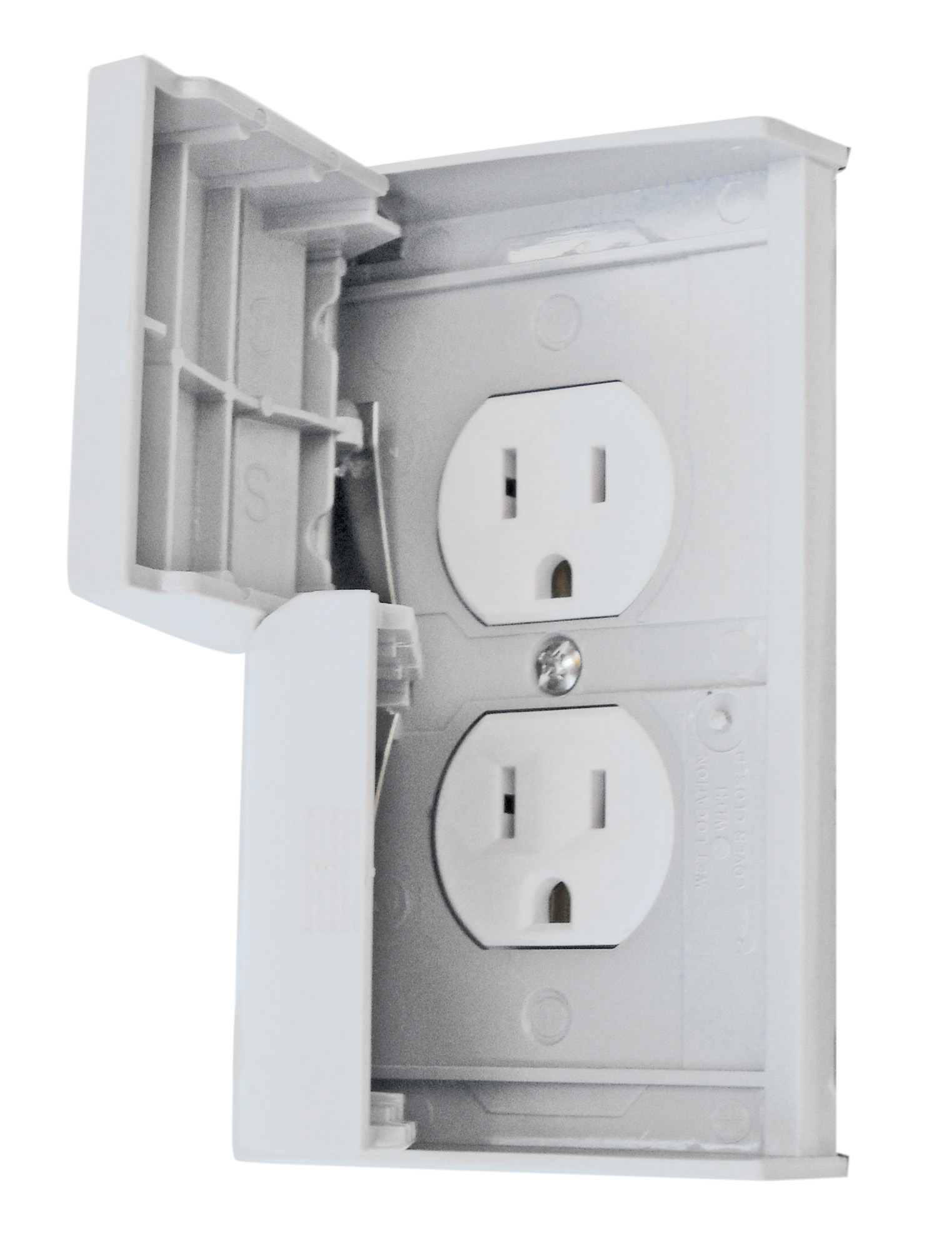 Standard Cover With Receptacle - White 52499SCREC