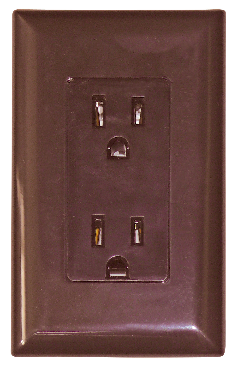15 Amp Decor Receptacle With Cover - Brown WDR15BR