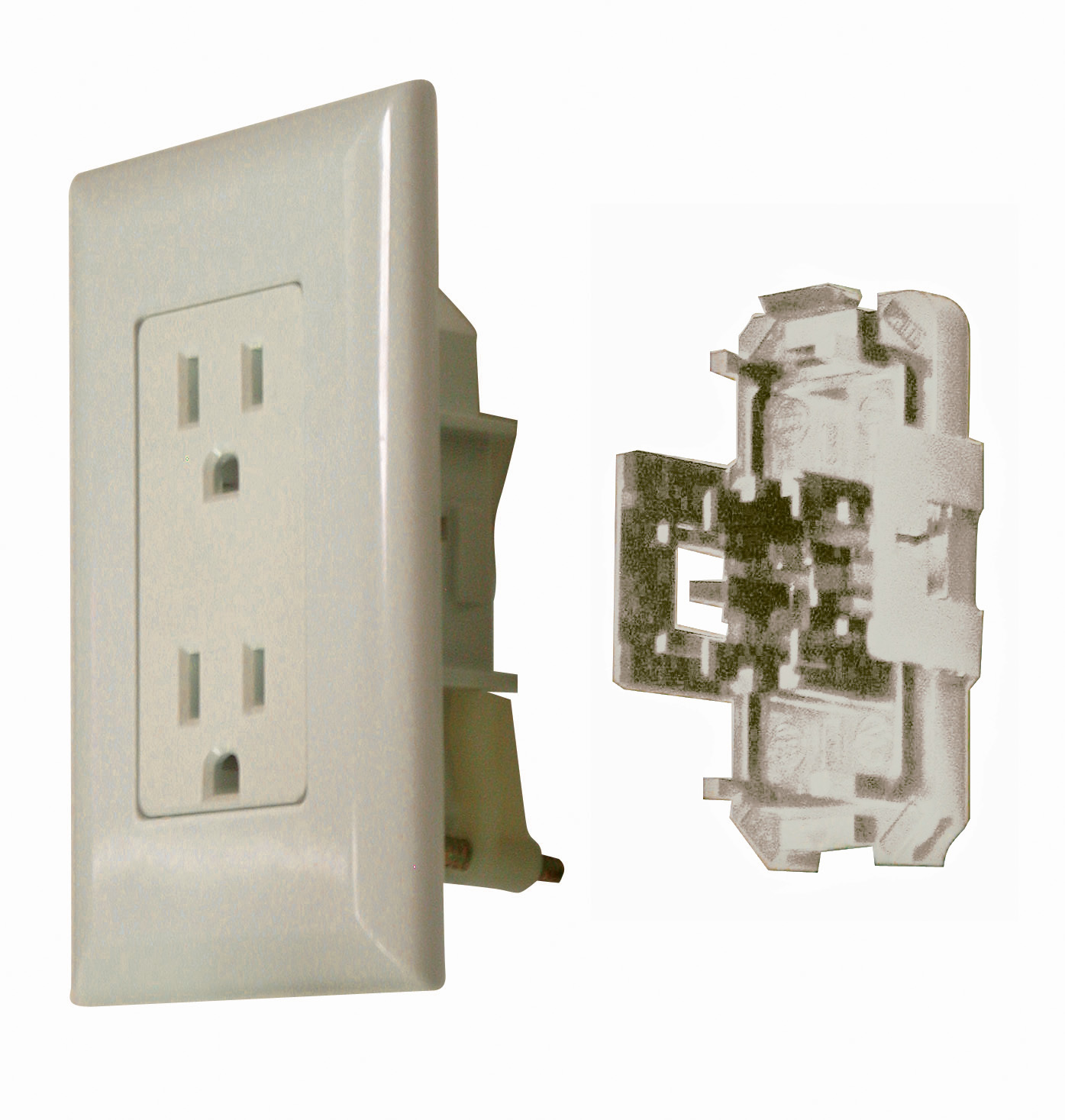 15 Amp Decor Receptacle With Cover - Ivory WDR15IV