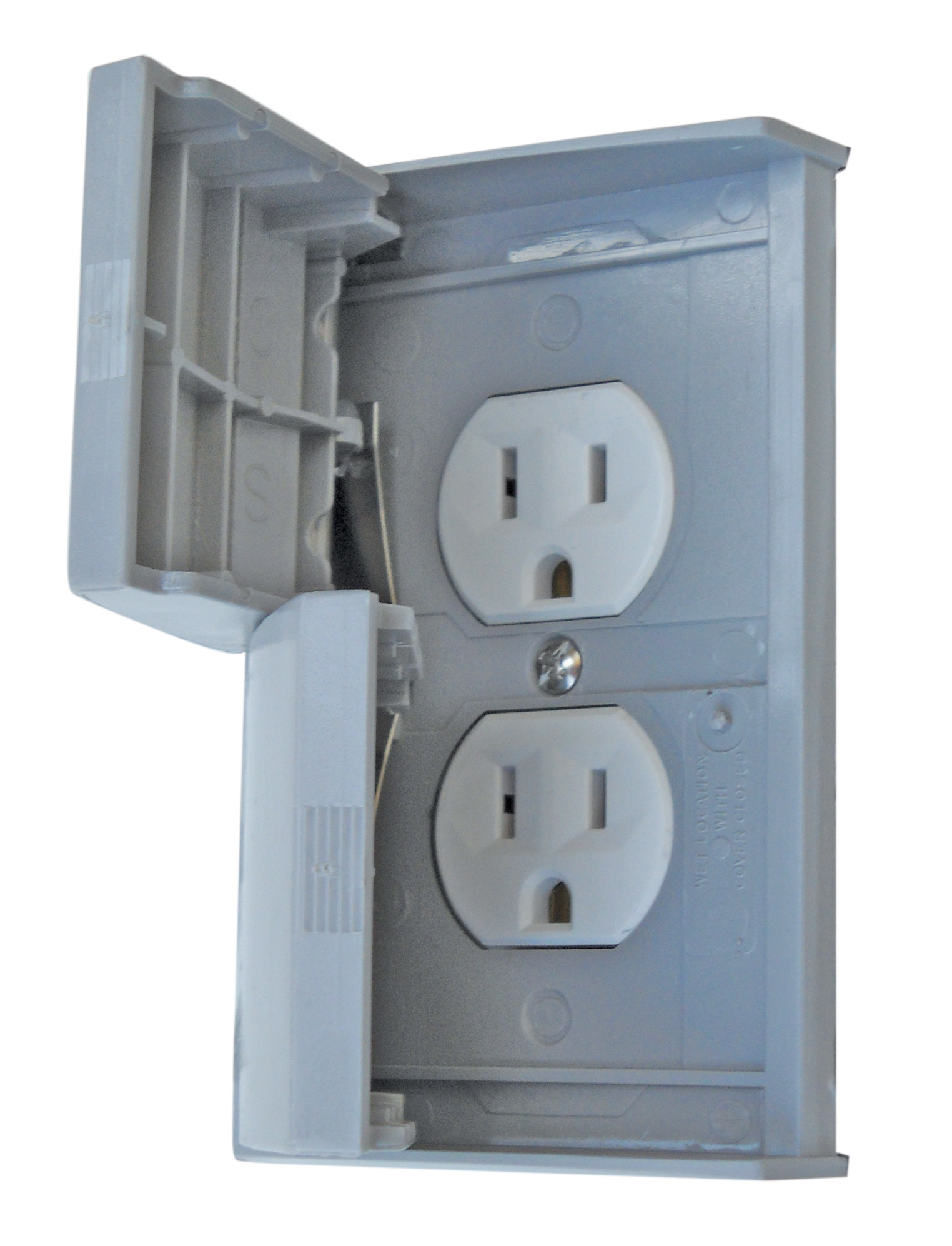 Standard Cover With Receptacle - Grey 3780SCREC