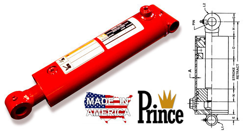 4" Bore Prince ROYAL Welded Cylinder PMC-5614