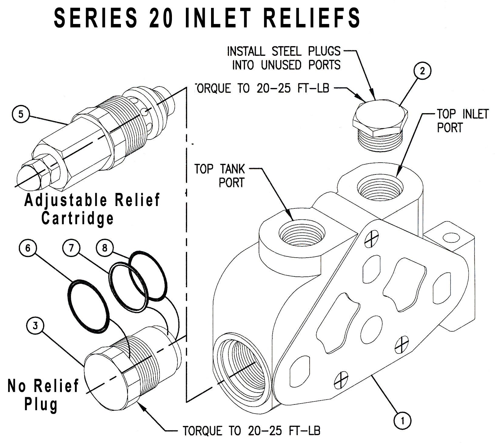 660290001 - No Relief plug 290001