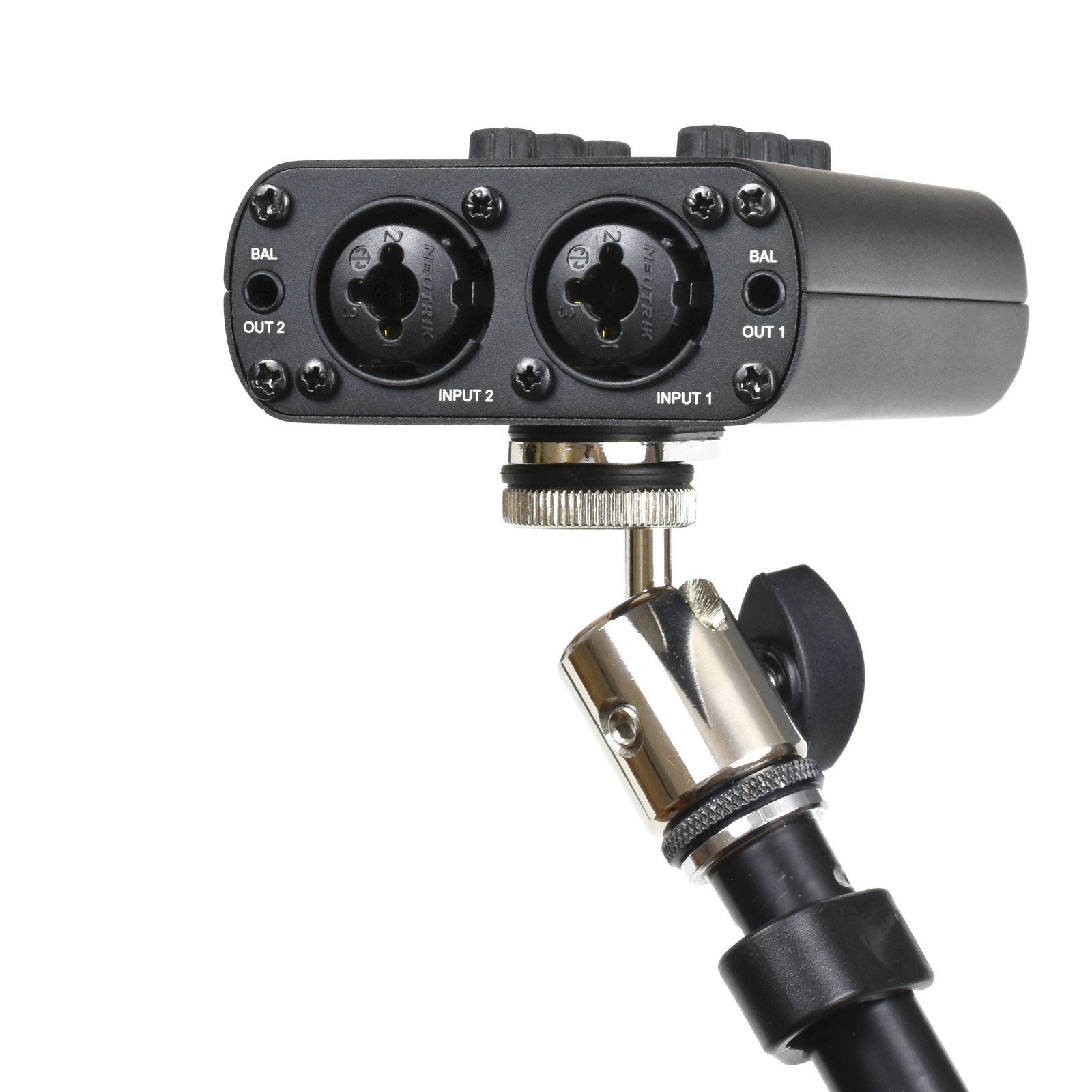 Mounts on a tripod for easy positioning