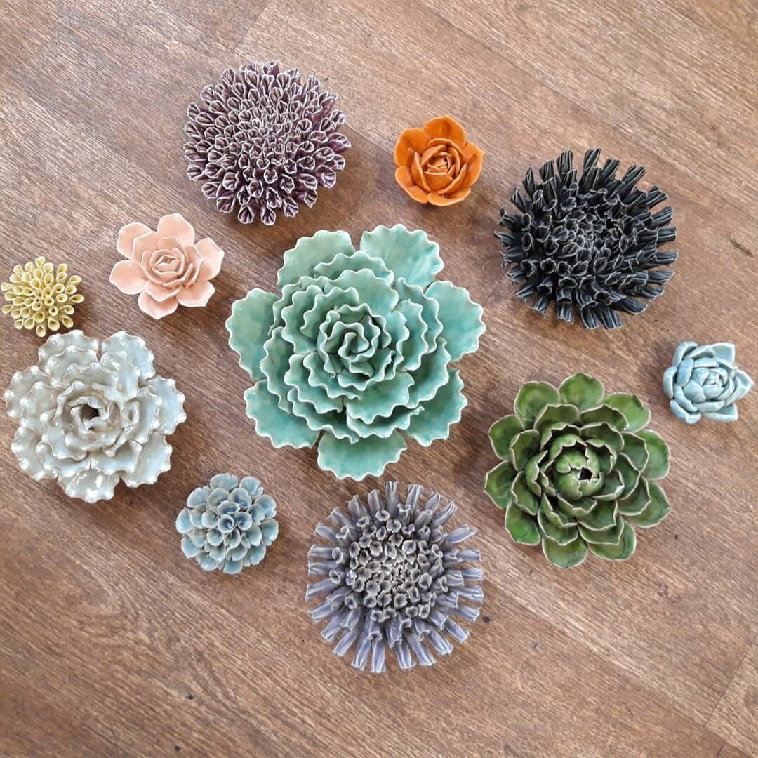 Ceramic flowers