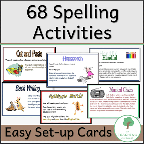 68 Spelling Activity Cards 00030