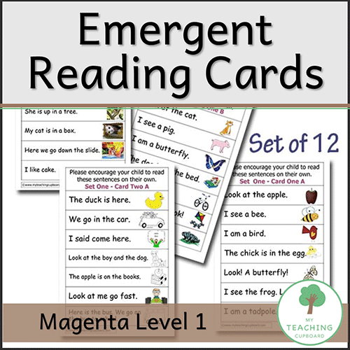 Reading Cards Magenta Level One 00064