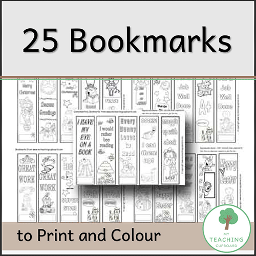 25 Bookmarks to Print & Colour 00044