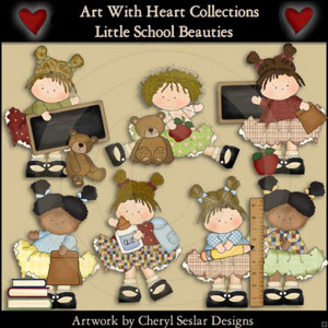 Little School Beauties Clipart Download 00060