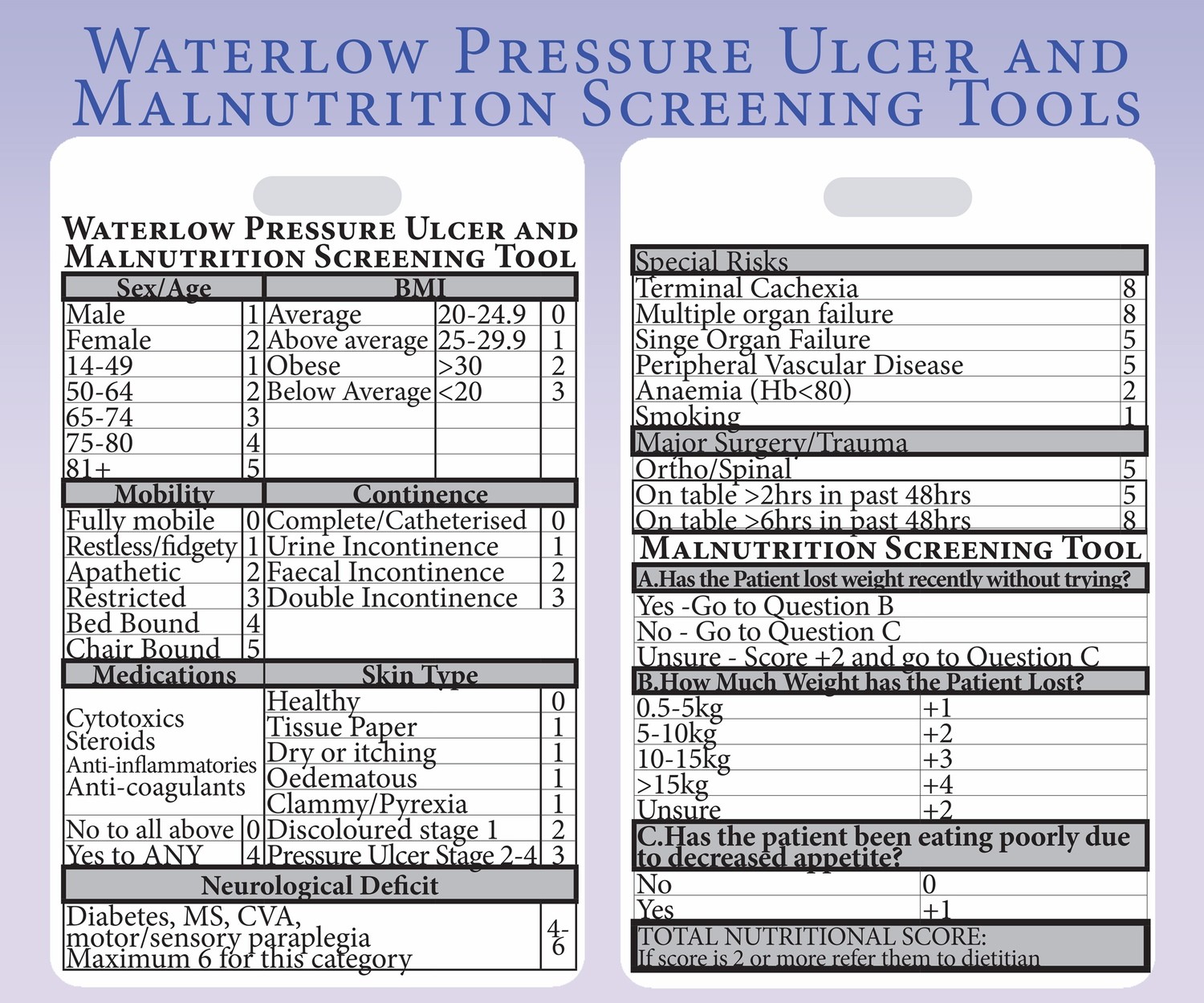 What Is A Waterlow Assessment