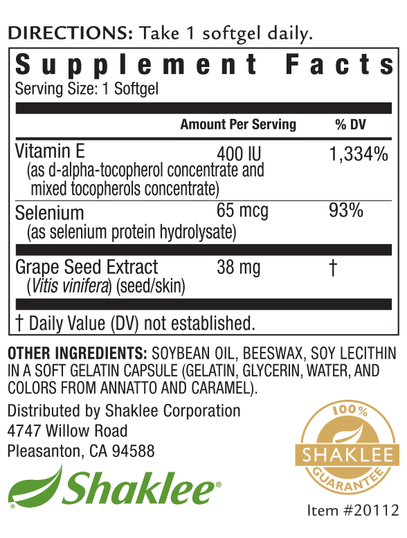 Vitamin E Complex (Softgels)