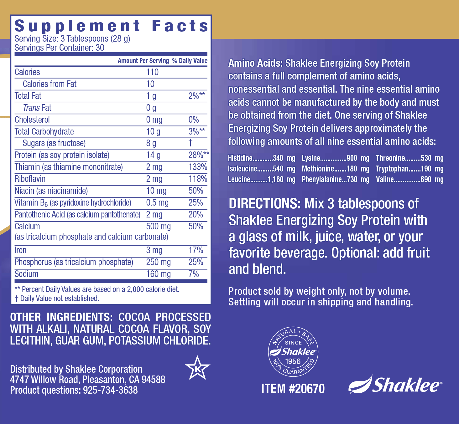 Energizing Soy Protein