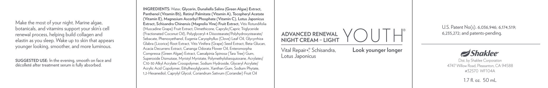 YOUTH Advance Renewal Night Cream-Light (32570)