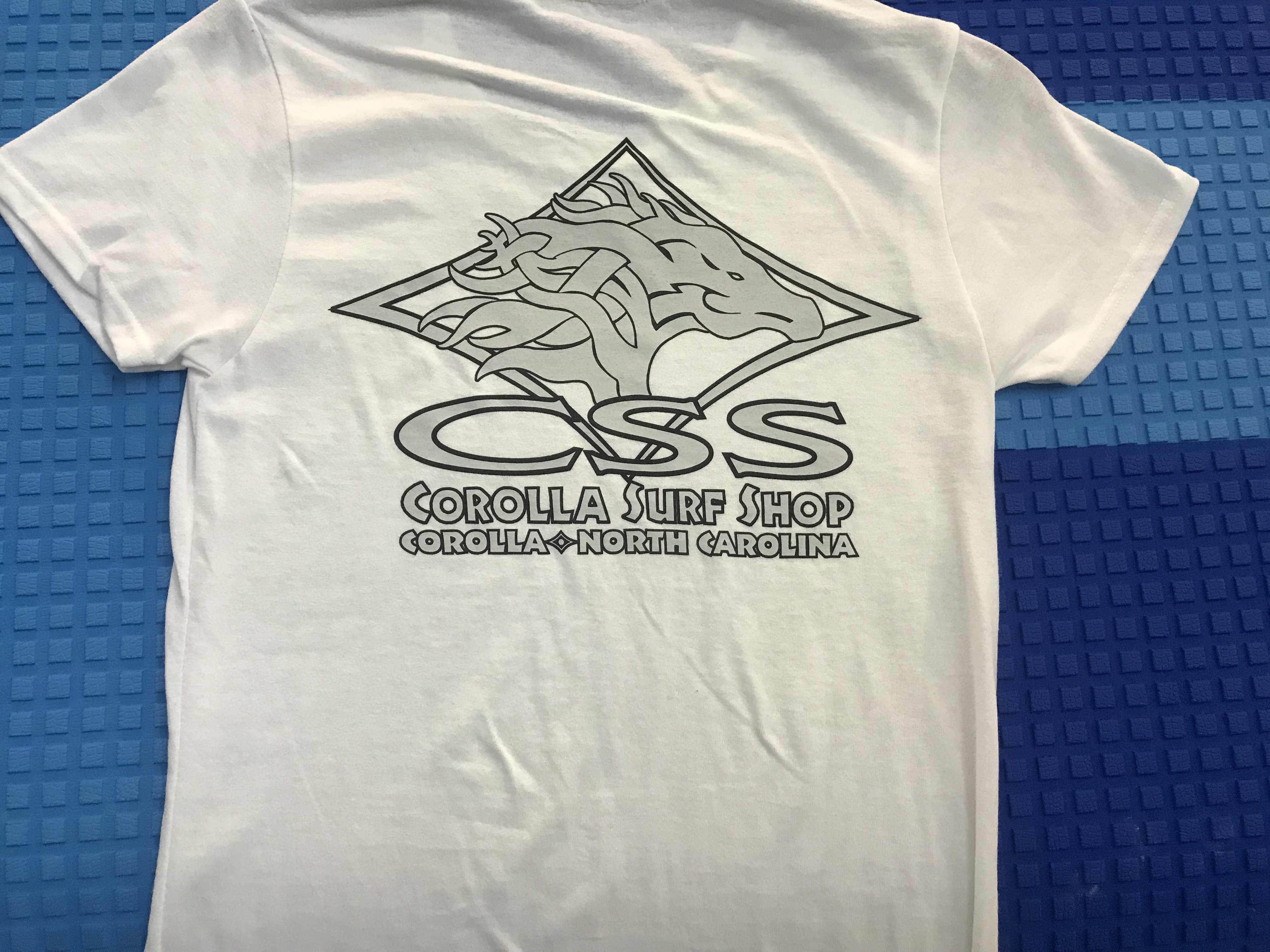 Mens White Tri-blend Tribal Tee S/XXL 65221