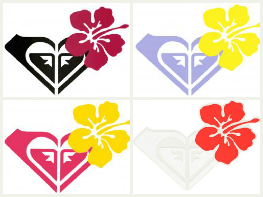Roxy Luau Sticker 65125