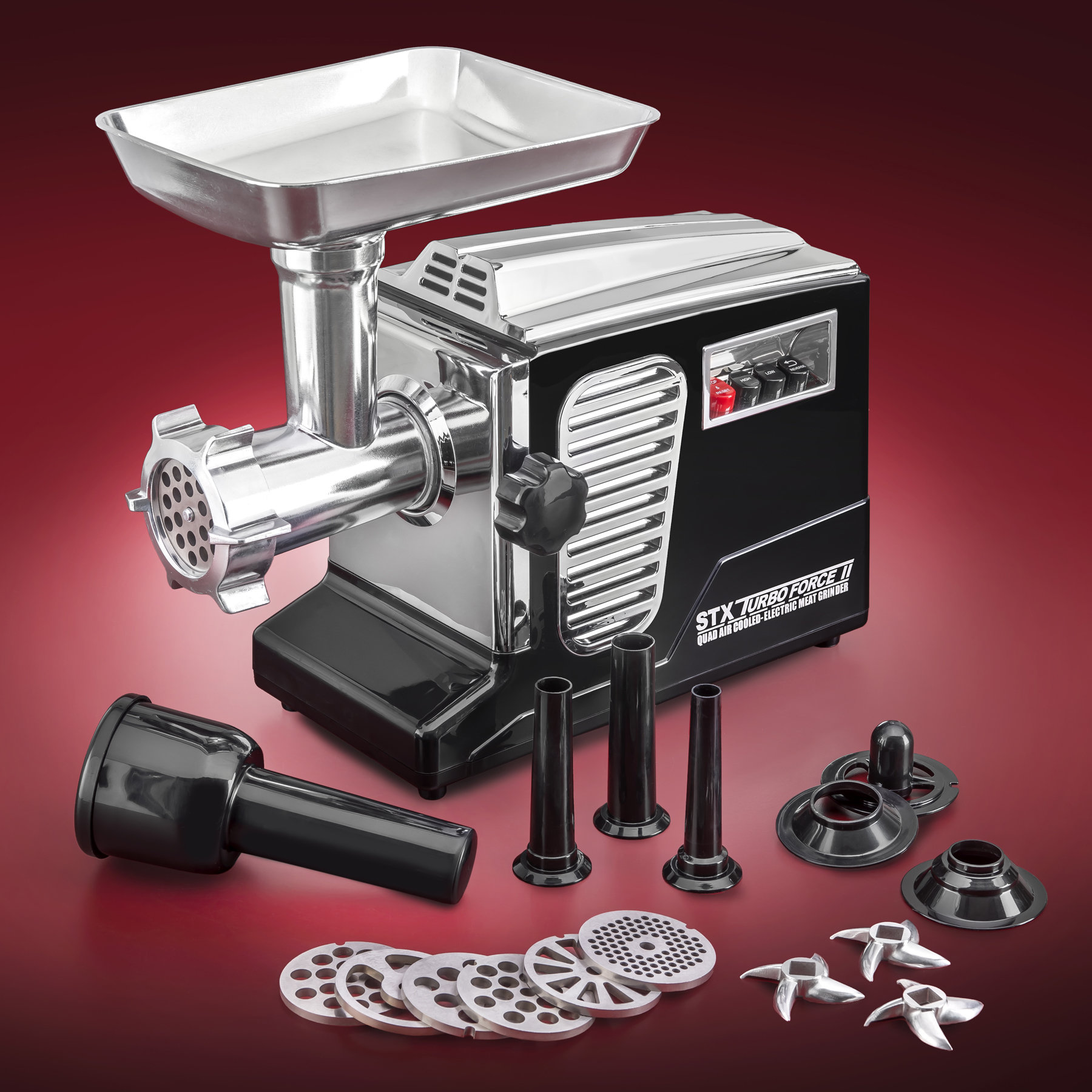 STX Turboforce II 4000 Series Electric Meat Grinder with Foot Pedal ...