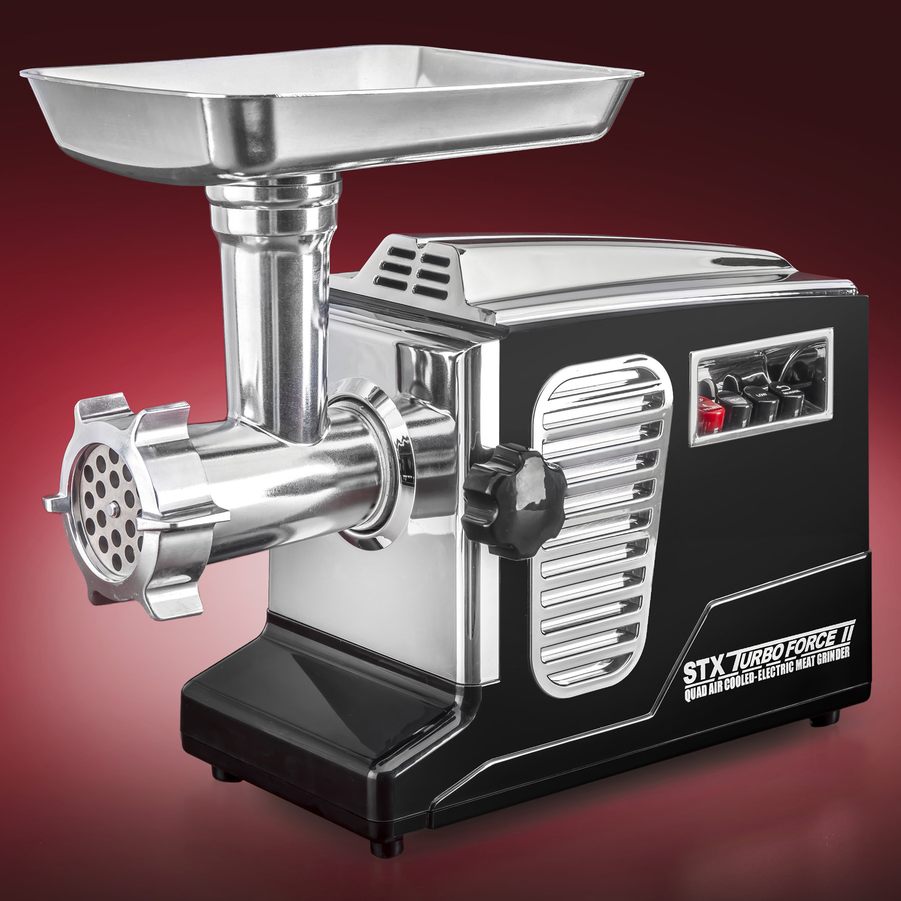 STX Turboforce II 4000 Series Electric Meat Grinder with Foot Pedal