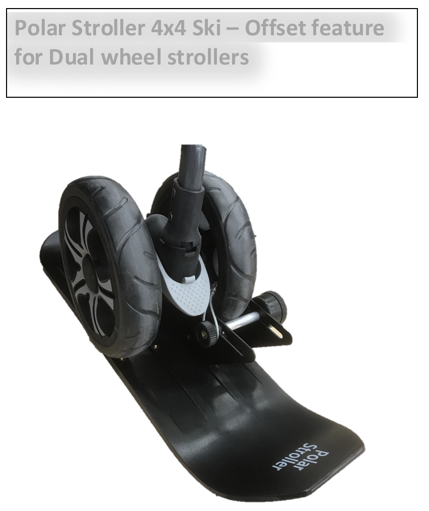 4X4 Polar Stroller Ski Set