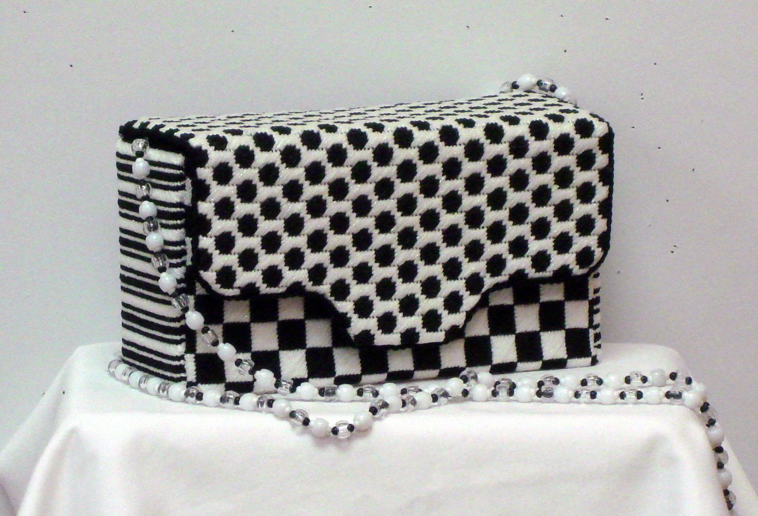 Bees & Hearts in Browns, Brick Bag (Handpainted by JP Needlepoint)