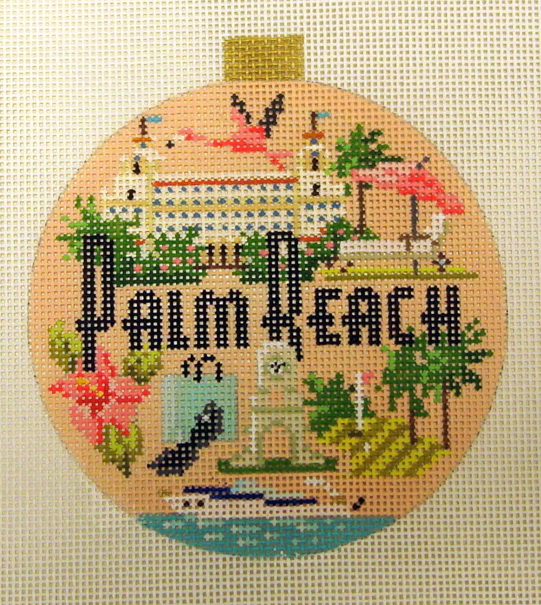 Palm Beach Ornament handpainted from Kirk and Bradley Palm Beach Ornament handpainted from Kirk and Bradley
