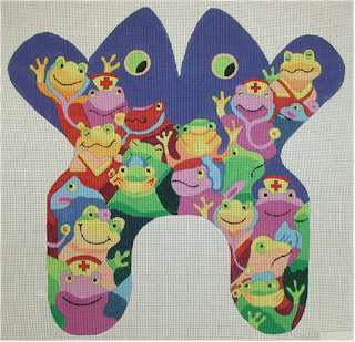 Froggie Frogs (Handpainted by Edie & Ginger) 18*M129