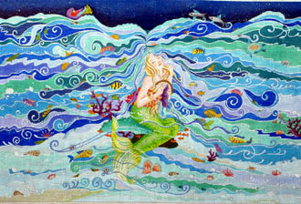 Enchanted Mermaid's Dream (Handpainted by Dede Designs) 18*ED-18050