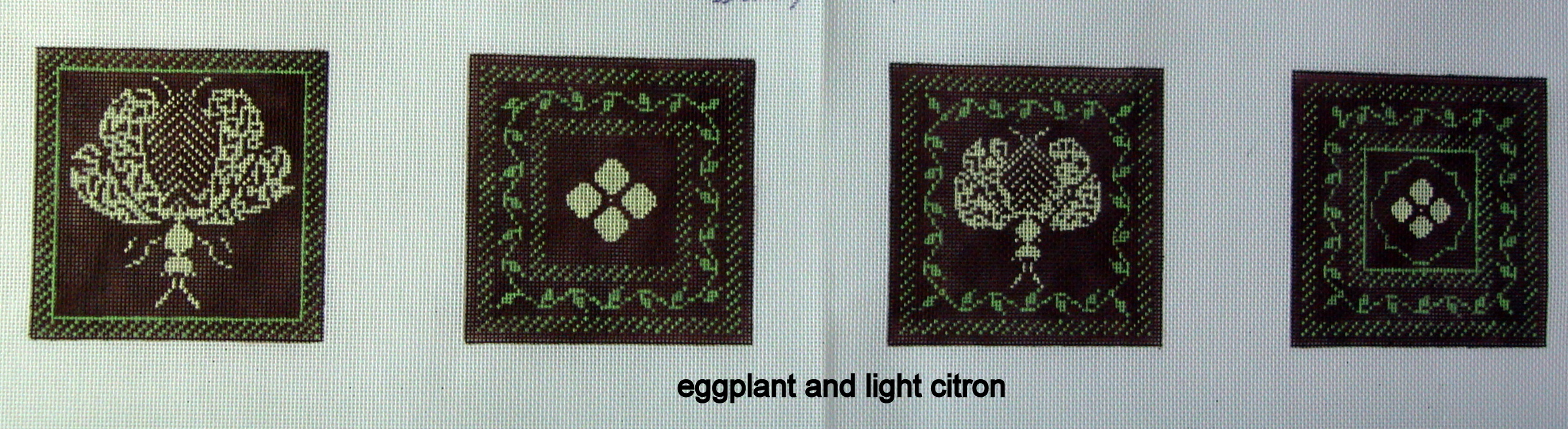 Coasters, Napolean Bee, Aubergine & Lime (Whimsy & Grace) 11034
