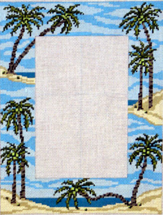 Palm Tree Picture Frame (Needle Crossing) 18*5017