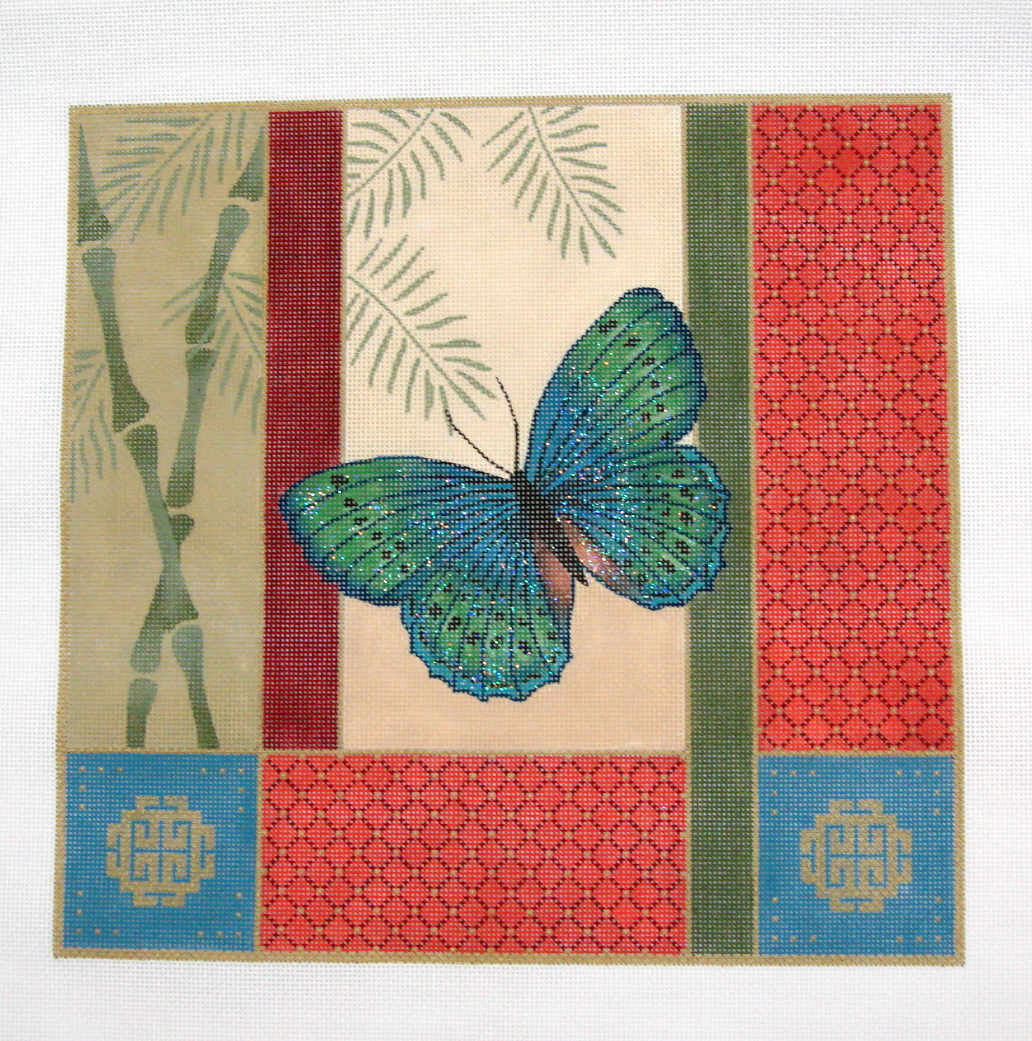 More Butterfly, Bamboo & Coins (JP Designs) *O-095