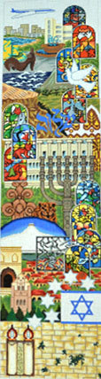 Israel Wall Hanging (Handpainted by Trubey Designs) Israel Wall Hanging (Handpainted by Trubey Designs)