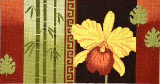 Bird of Paradise, Bamboo, Coins (JP Needlepoint) *O-038
