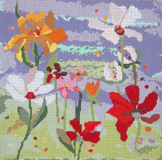 Collage Bouquet/Blue A14-C0106