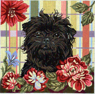 Affenpinscher (Monkey Dog) (Hand Painted by Barbara Russell) 18*BR-309