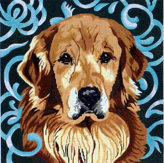 Golden Retriever (Handpainted by Barbara Russell Designs) 19*BR169