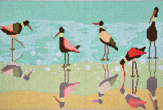 Shorebirds (Handpainted by Birds of a Feather) 18*AS725