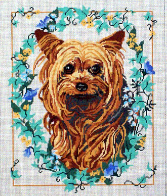 Yorkie (Handpainted by Barbara Russell Designs) 18*BR48