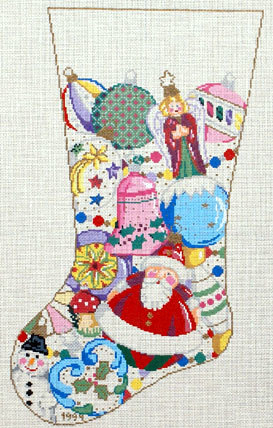 Handle with Care Stocking (Handpainted by Sandra Gilmore Designs) 18*16-042