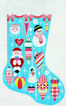 Glitzy Ornament Stocking B02-CS64