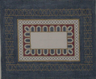 Scallops, Navy Tallis Bags (Handpainted by Susan Roberts Designs) 18*EP0102