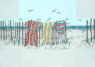 Beach Towels Brick Cover (Handpainted by Needle Crossings) Beach Towels Brick Cover (Handpainted by Needle Crossings)