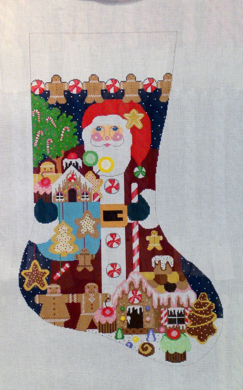 Gingerbread Santa Stocking BO2-CS04