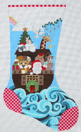 Santa & Ark Stocking B02-CS056
