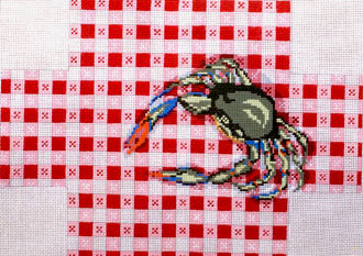 Crab on Tablecloth Brick Cover (Handpainted by Needle Crossing) 18*2167